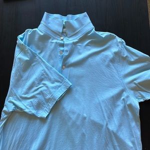 Peter Millar Performance Polo Light Blue in XL